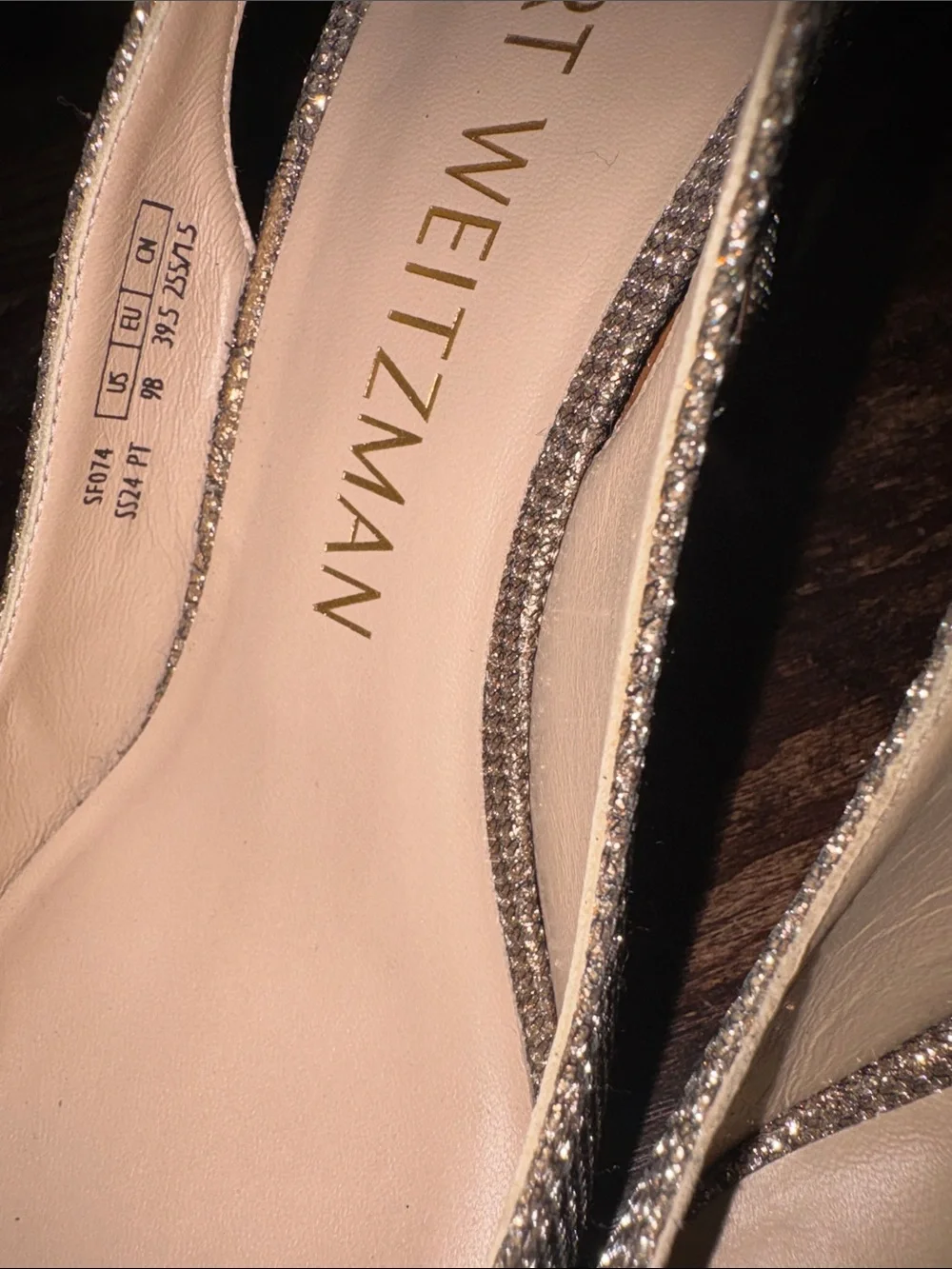 Stuart Weitzman dazzling slingback